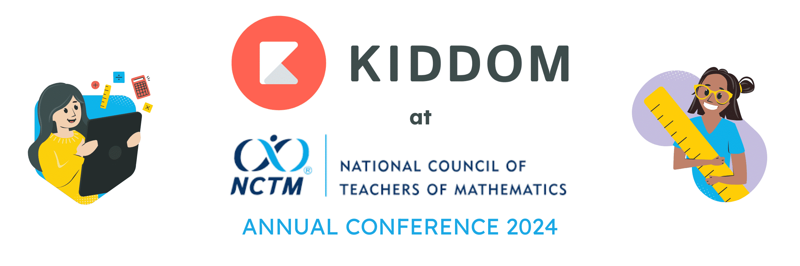 Kiddom At NCTM 2024 Blog Header Image